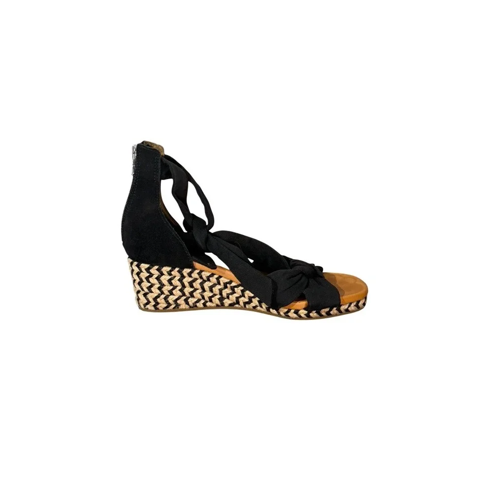 UGG Women's Yarrow Espadrille Wedge Sandal In Black sz11 - Picture 11 of 16